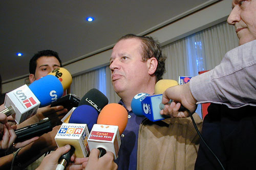 Juan Echanove antes de su participación en el Foro Fenavin