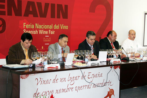 Von links nach rechts: Joaquín Muñoz Coronel, Celedonio Muñoz García, Javier Huertas Muñoz, Ramón Muñoz de Cuerva Sobrino und José Crespo García