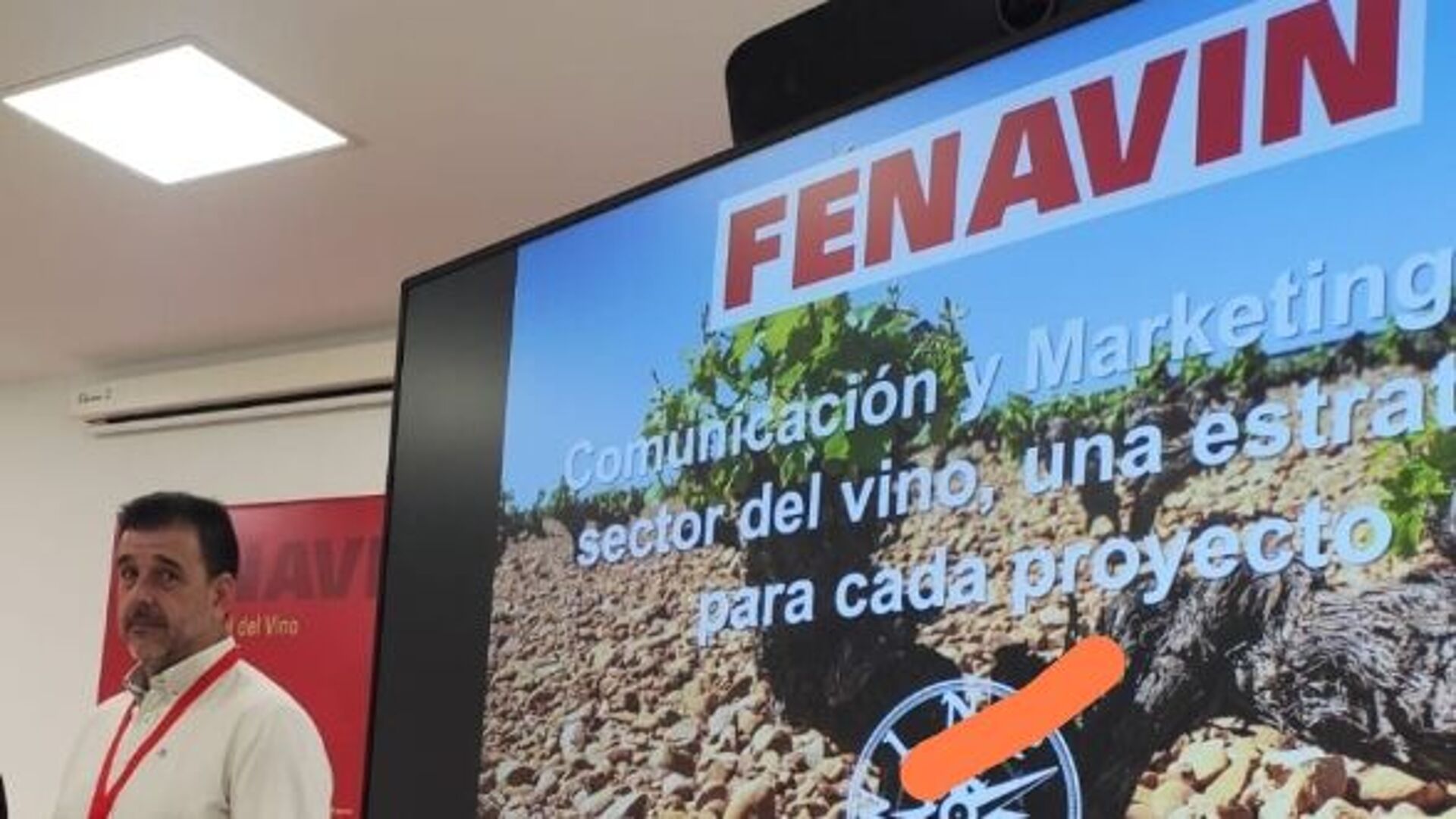 Javier Ramón, durante una actividad en FENAVIN.