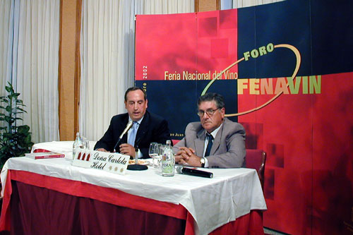 De izquierda a derecha, Vicente Sánchez Migallón y Fructuoso López Vaquero