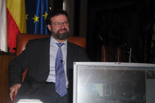 Nemesio de Lara en Videoconferencia con Brasil