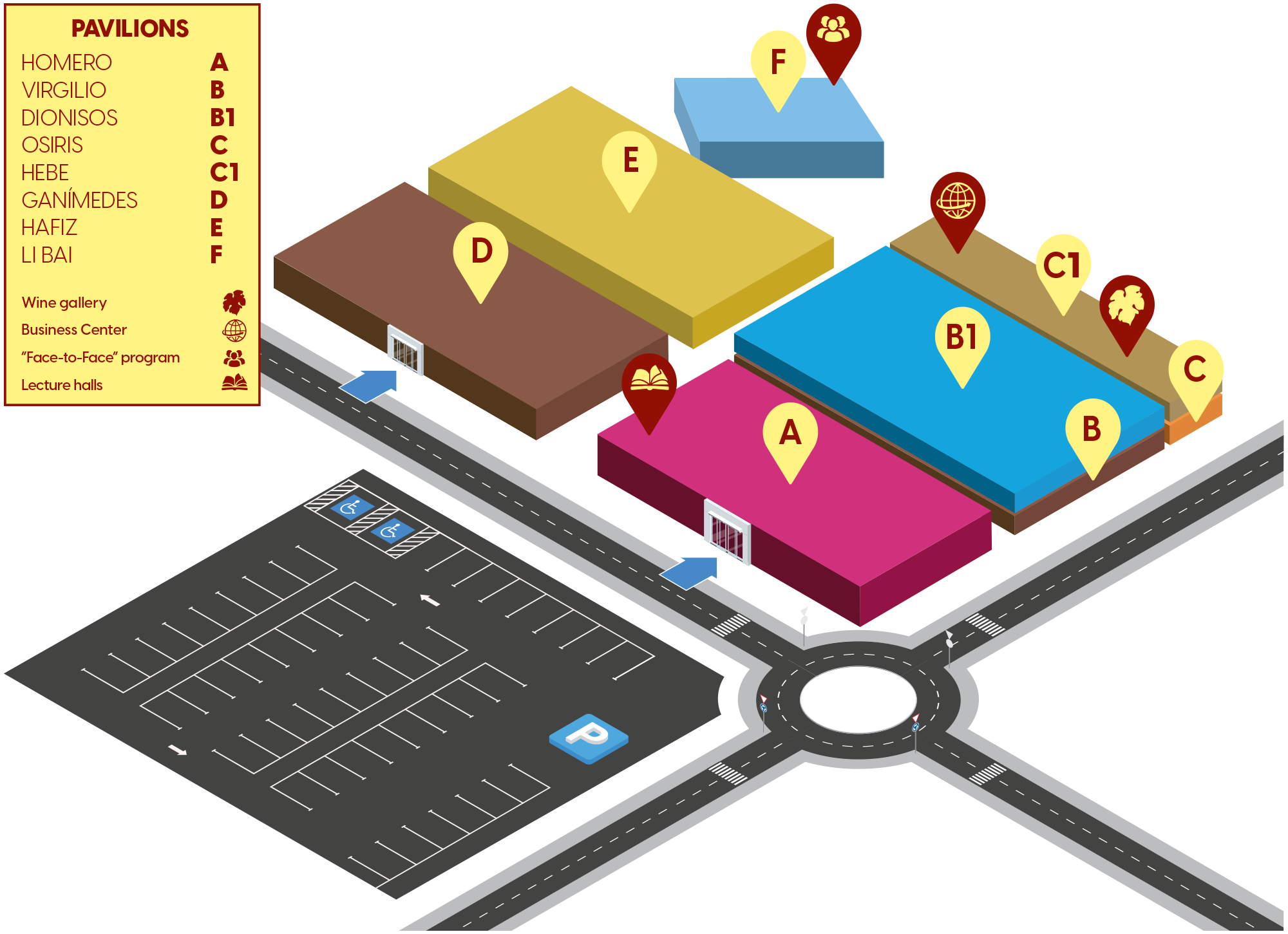 FENAVIN 2017  Pavilions Map